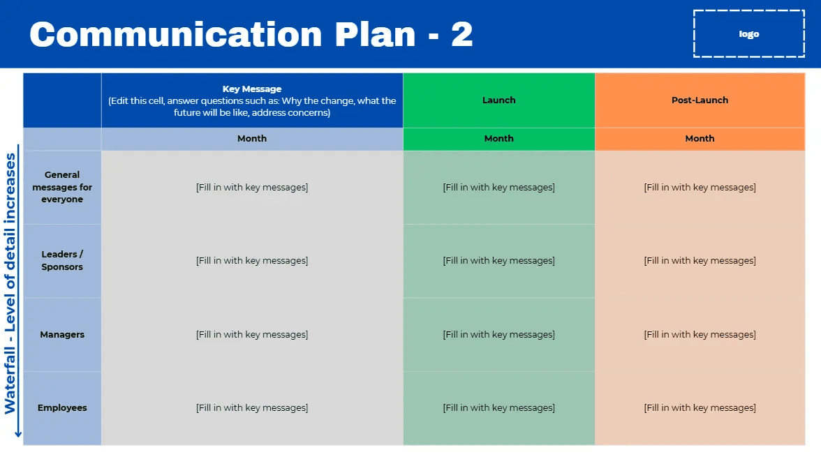 A screenshot of a Gantt chart schedule template.